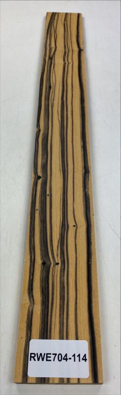 Fretboard Royal White Ebony, 760x82x8mm, Unique Piece #114